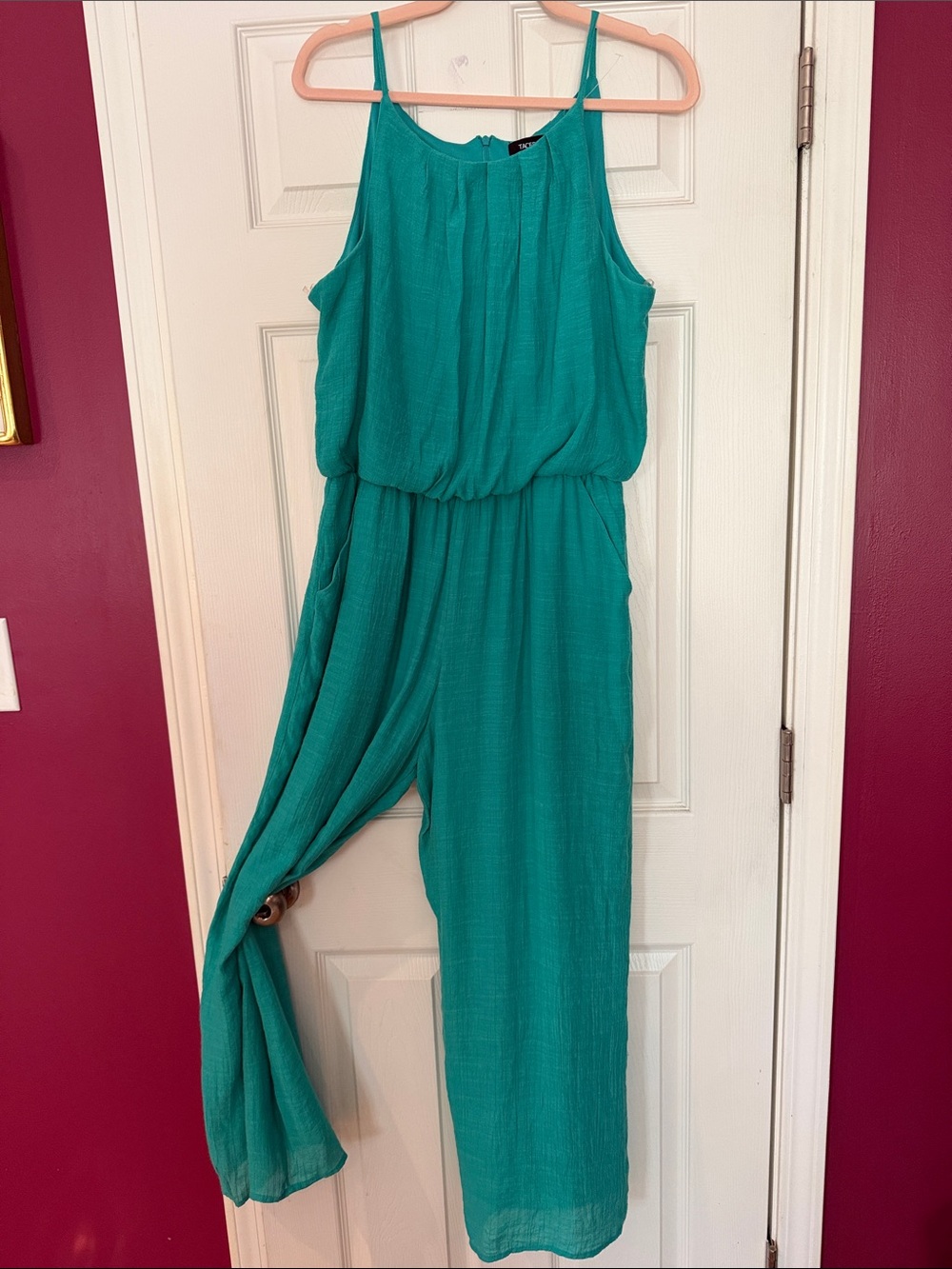 Women’s Teal Wide-Leg Jumpsuit